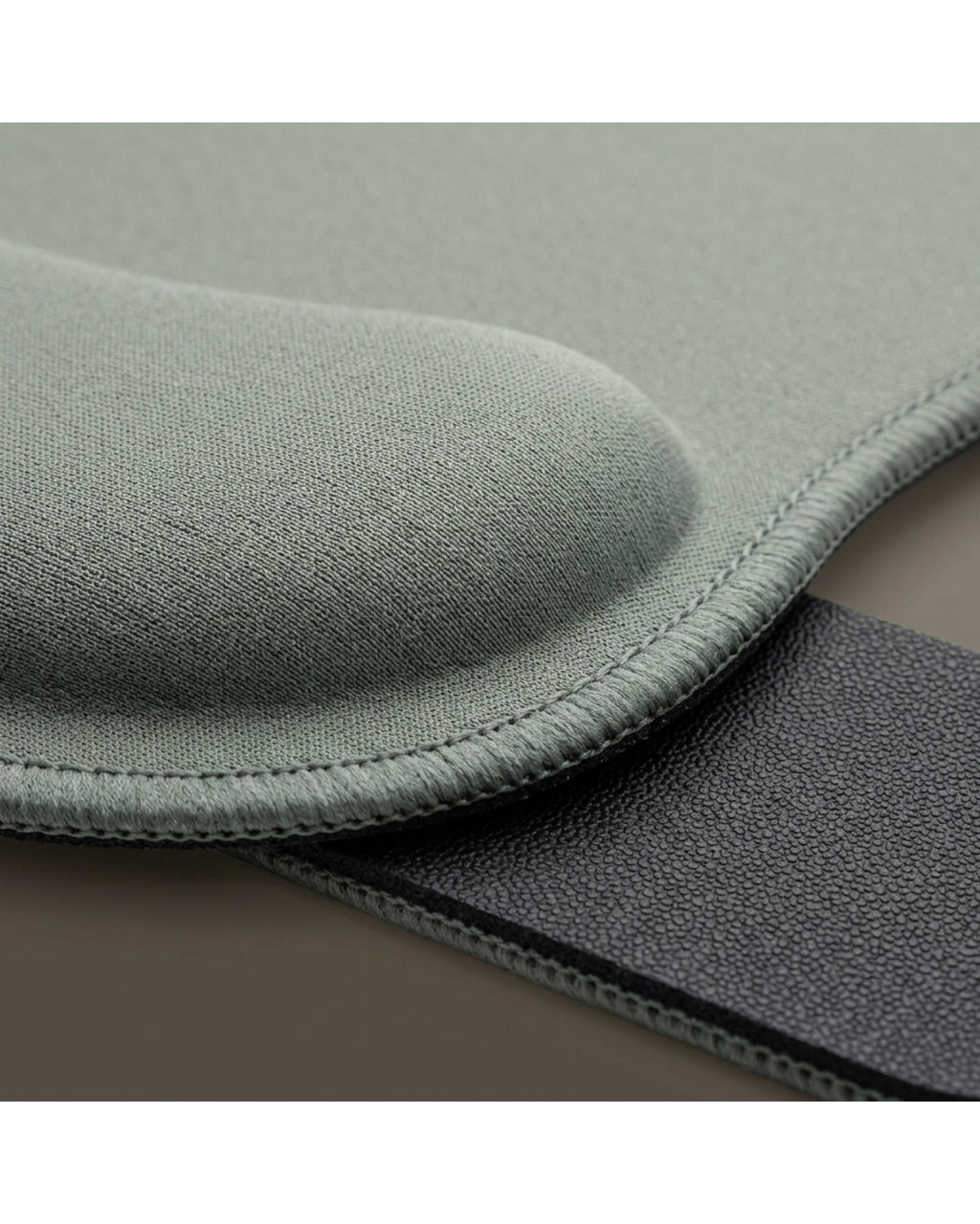 Qwfkv Contoured Memory Foam Wrist-Rest Mouse Pad Sage Gray - Detail view