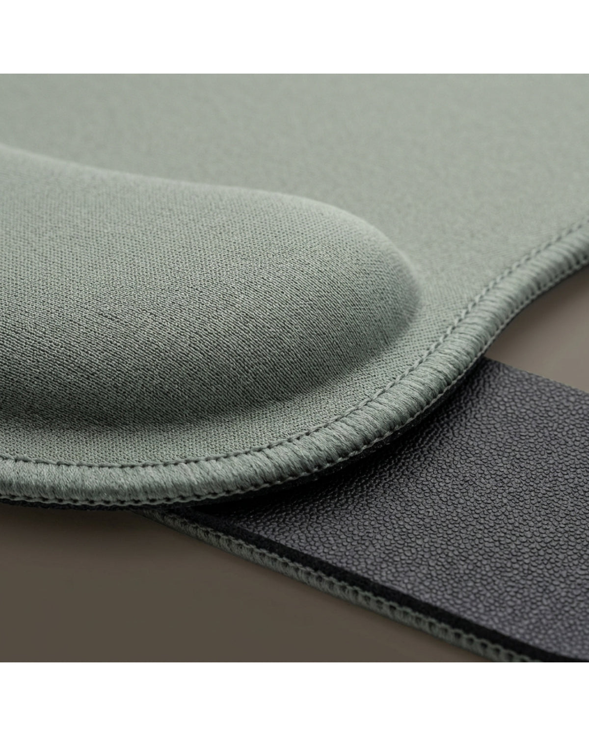 Qwfkv Contoured Memory Foam Wrist-Rest Mouse Pad Sage Gray - Detail view
